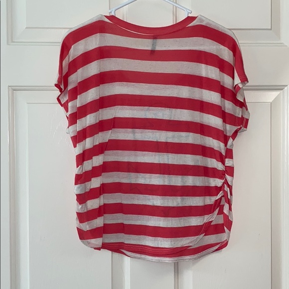 coral and white striped anchor top - Picture 2 of 3